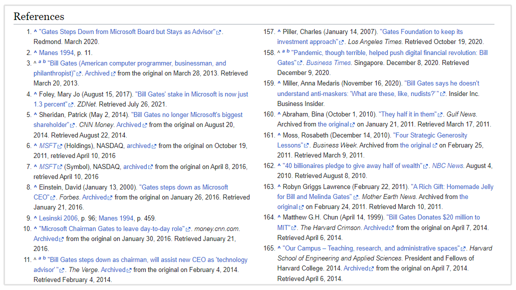 web için wikipedia referansları